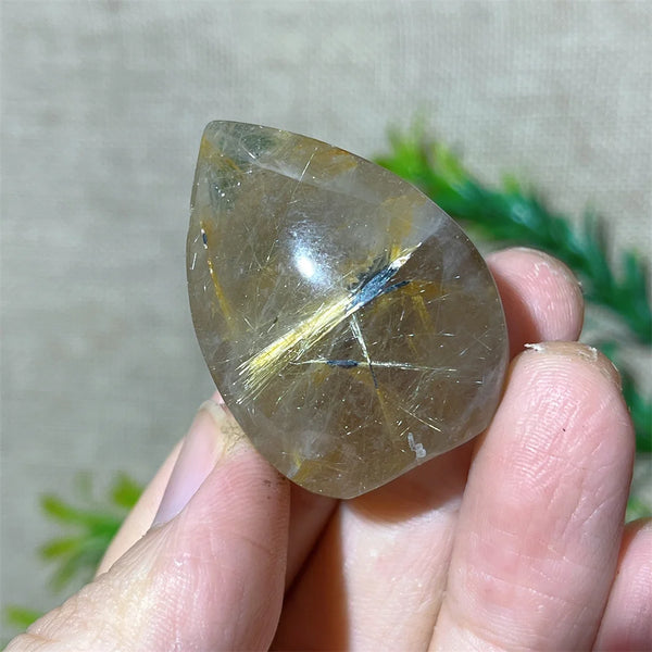 Gold Rutile Quartz Pendant-ToShay.org