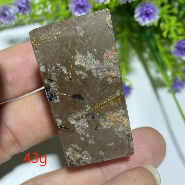 Gold Rutilated Hair Crystal-ToShay.org