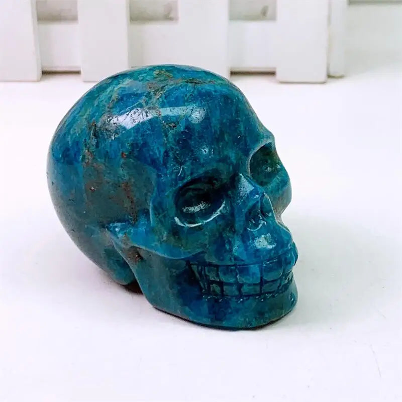 Blue Apatite Skull-ToShay.org