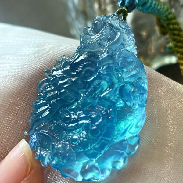 Blue Aquamarine Dragon-ToShay.org