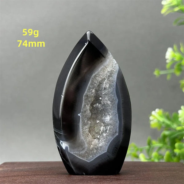 Black Onyx Geode Torch-ToShay.org