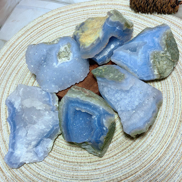 Blue Lace Agate Raw Stone-ToShay.org