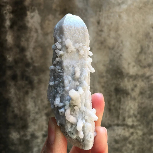 White Fluorite Cluster Point-ToShay.org