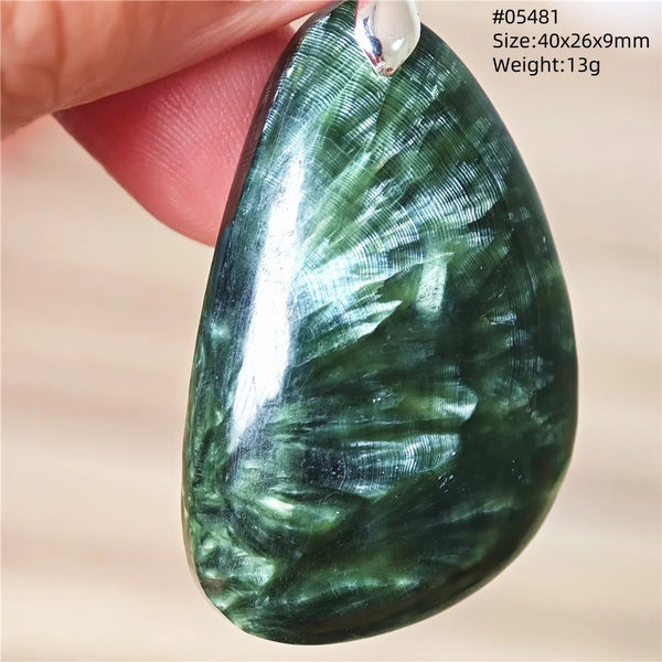 Green Seraphinite Pendant-ToShay.org