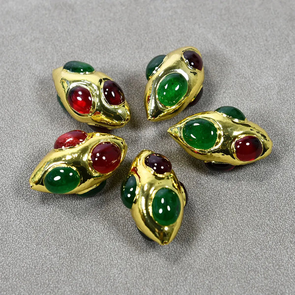 Gold Bezel Beads-ToShay.org