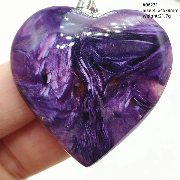Purple Charoite Pendant-ToShay.org
