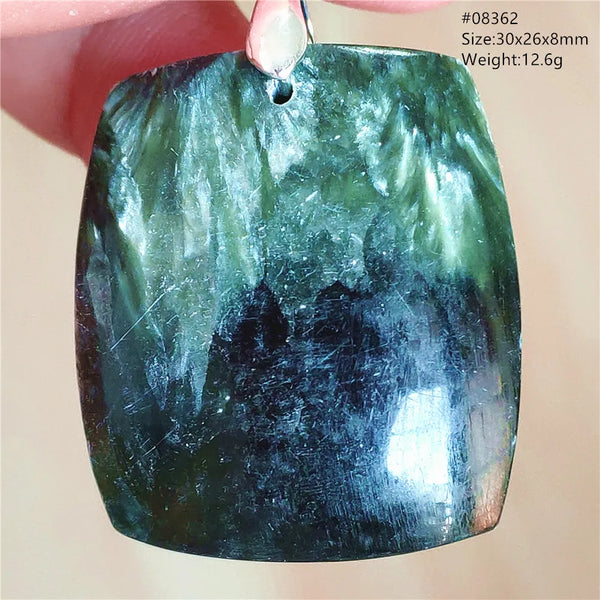 Green Seraphinite Pendant-ToShay.org