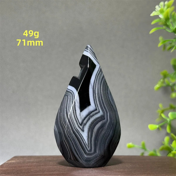 Black Striped Agate Torch-ToShay.org