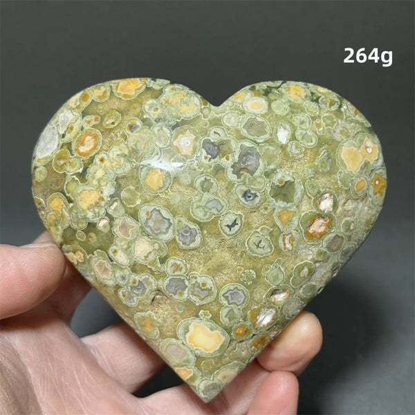Green Rainforest Jasper Heart-ToShay.org
