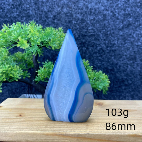 Blue Agate Torch-ToShay.org