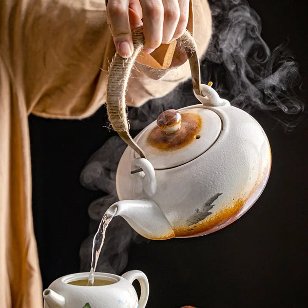 Painted Ceramic Tea Pot-ToShay.org