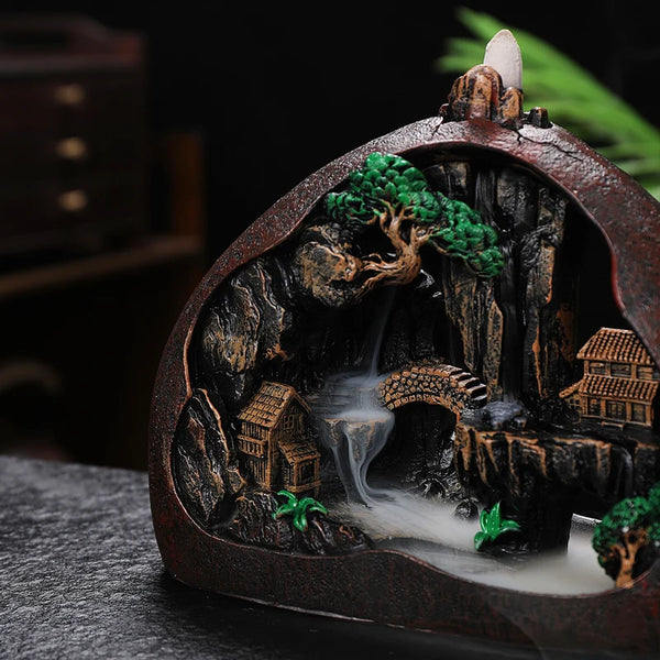 Waterfall Mountains Incense Burner-ToShay.org