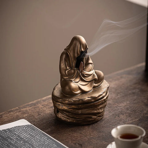 Praying Monk Incense Burner-ToShay.org