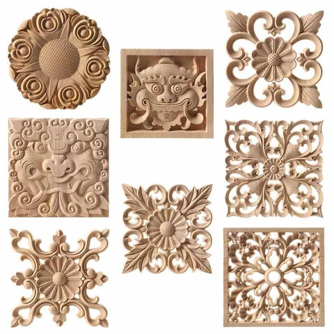 Wood Floral Carved Panel-ToShay.org