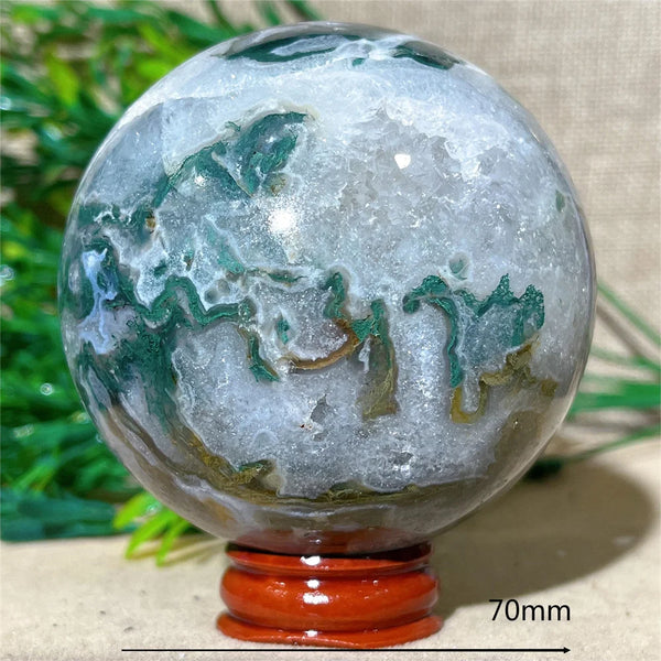 Green Moss Agate Ball-ToShay.org