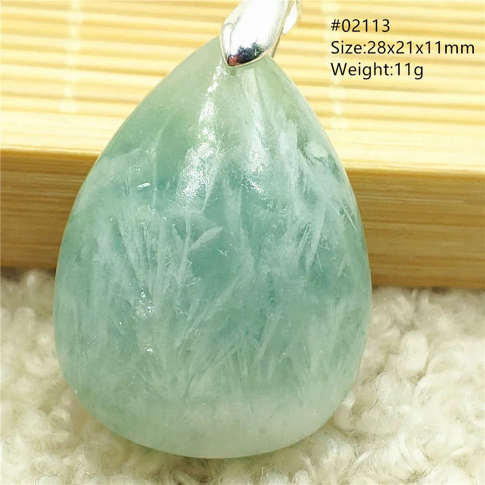 Green Blue Fluorite Pendant-ToShay.org