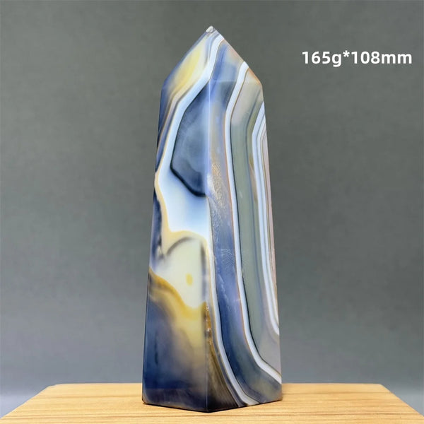 Black Striped Agate Tower-ToShay.org