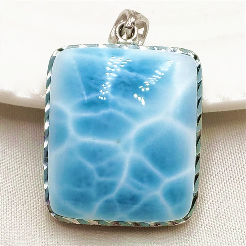 Blue Larimar Pendant-ToShay.org