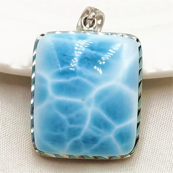 Blue Larimar Pendant-ToShay.org