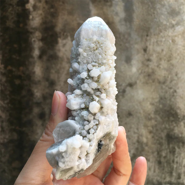 White Fluorite Point Cluster-ToShay.org