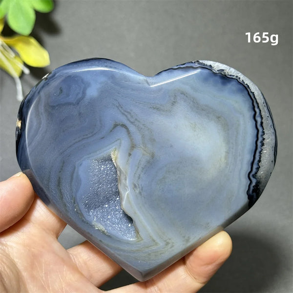 Purple Agate Geode Heart-ToShay.org