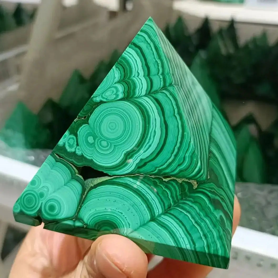 Green Malachite Pyramid-ToShay.org