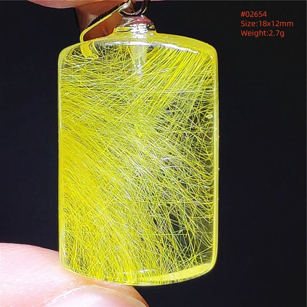 Yellow Rutilated Quartz Pendant-ToShay.org