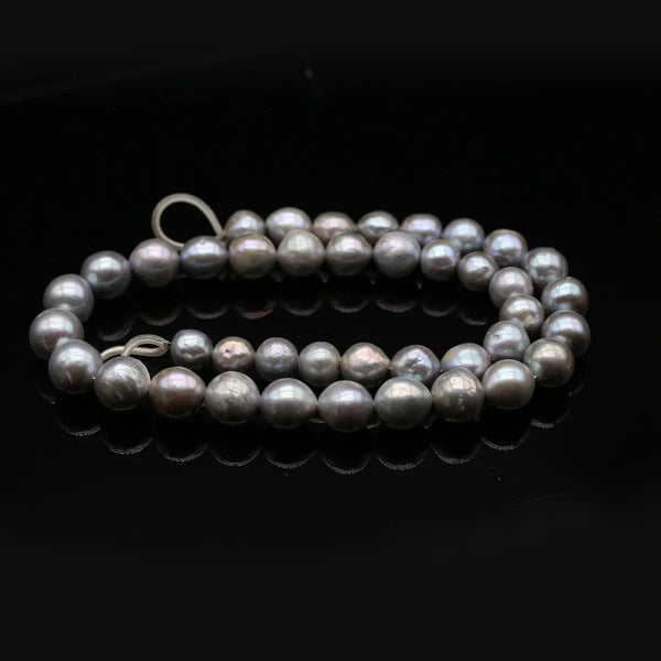 Grey Pearl Bead Necklace-ToShay.org