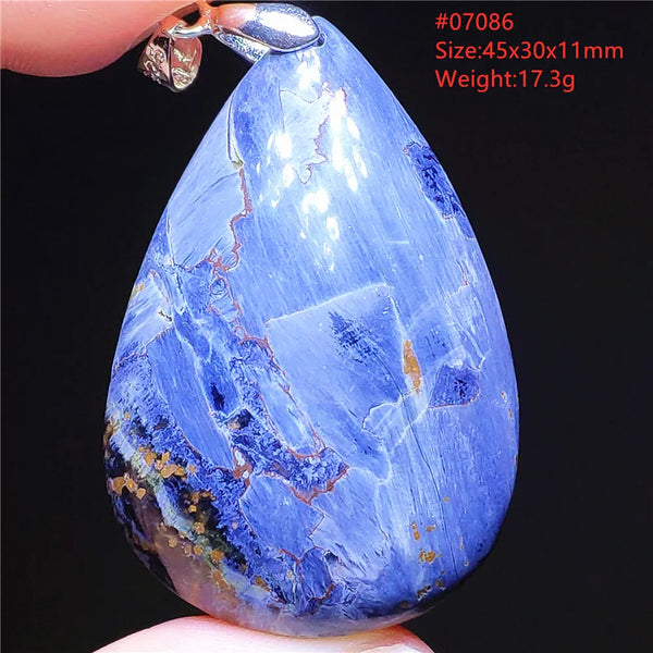 Blue Pietersite Chatoyant Pendant-ToShay.org