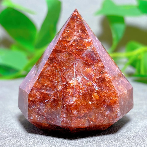 Red Fire Quartz Diamond Tower-ToShay.org