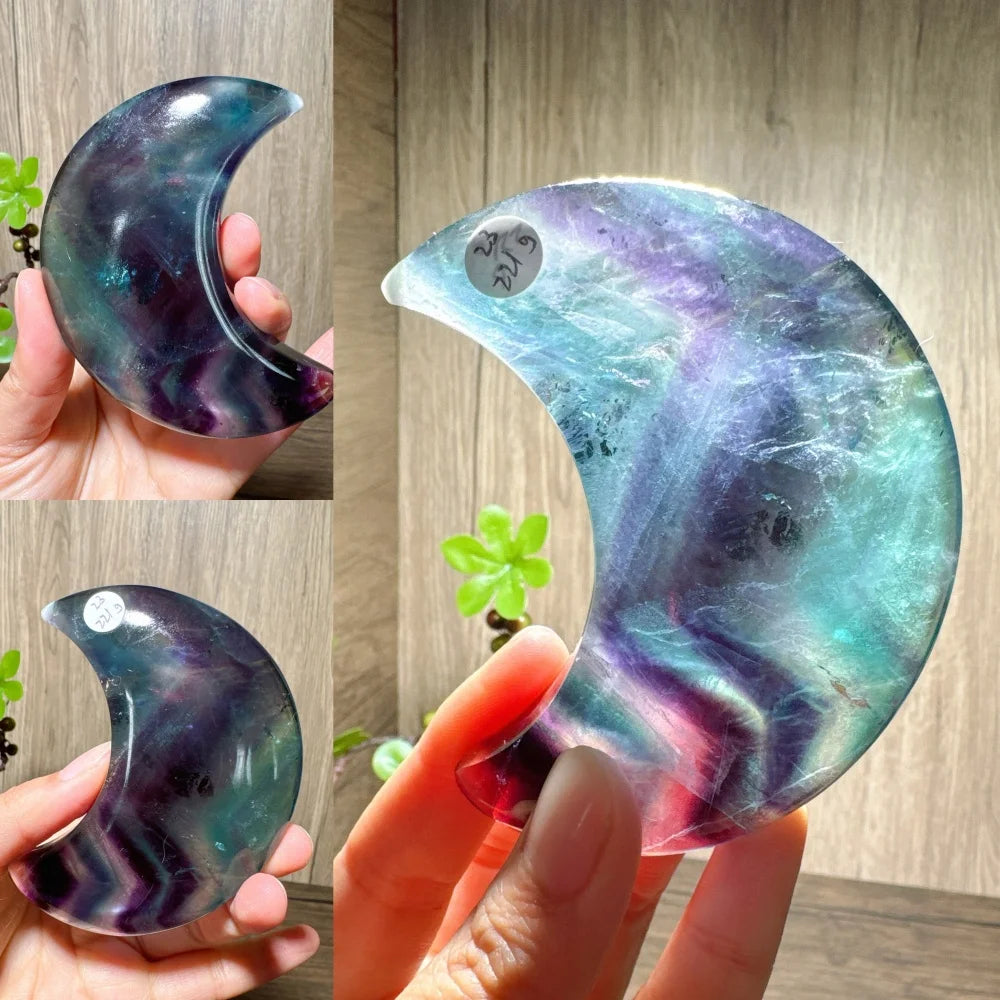 Rainbow Fluorite Moon-ToShay.org