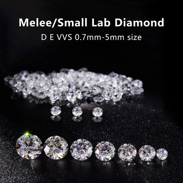 Clear Faceted Diamond Melee-ToShay.org