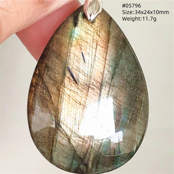 Blue Purple Labradorite Pendant-ToShay.org