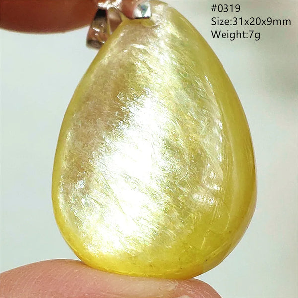 Gold Lepidolite Pendant-ToShay.org