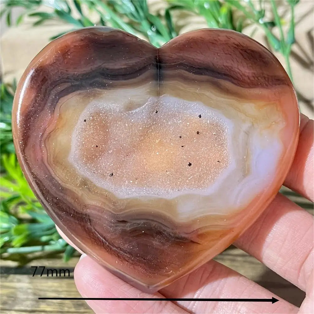 Yellow Agate Druzy Heart-ToShay.org