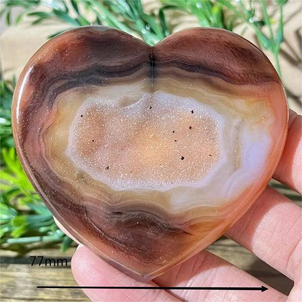 Yellow Agate Druzy Heart-ToShay.org