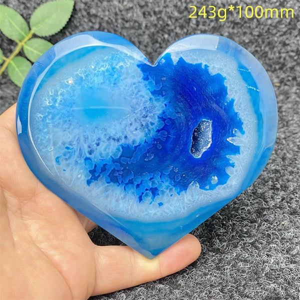 Blue Agate Geode Heart-ToShay.org