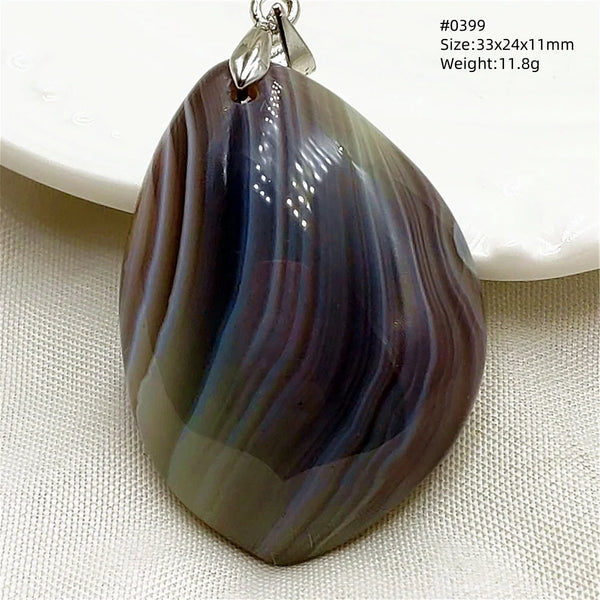 Grey Lace Agate Pendant-ToShay.org