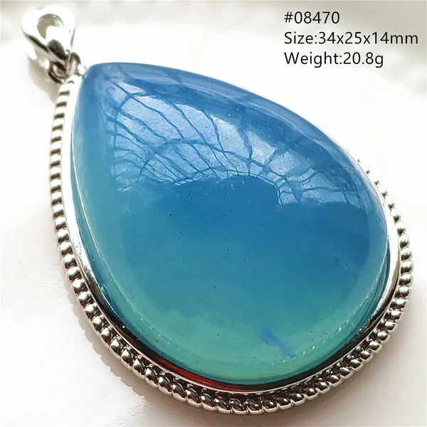 Blue Aquamarine Pendant-ToShay.org