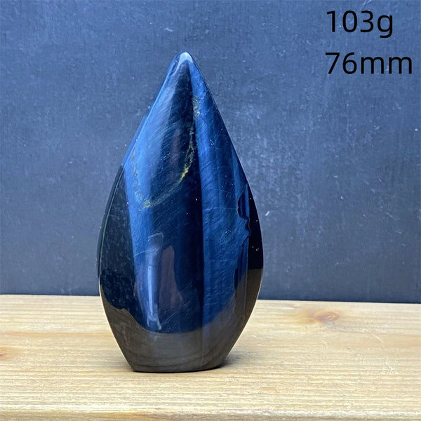 Blue Tiger Eye Stone Flame-ToShay.org