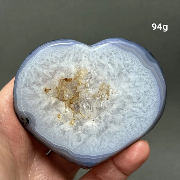 Blue Agate Geode Heart-ToShay.org