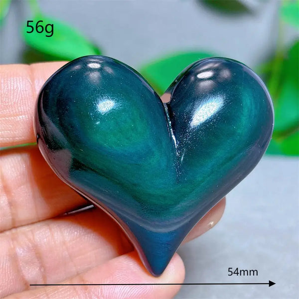 Rainbow Obsidian Heart-ToShay.org