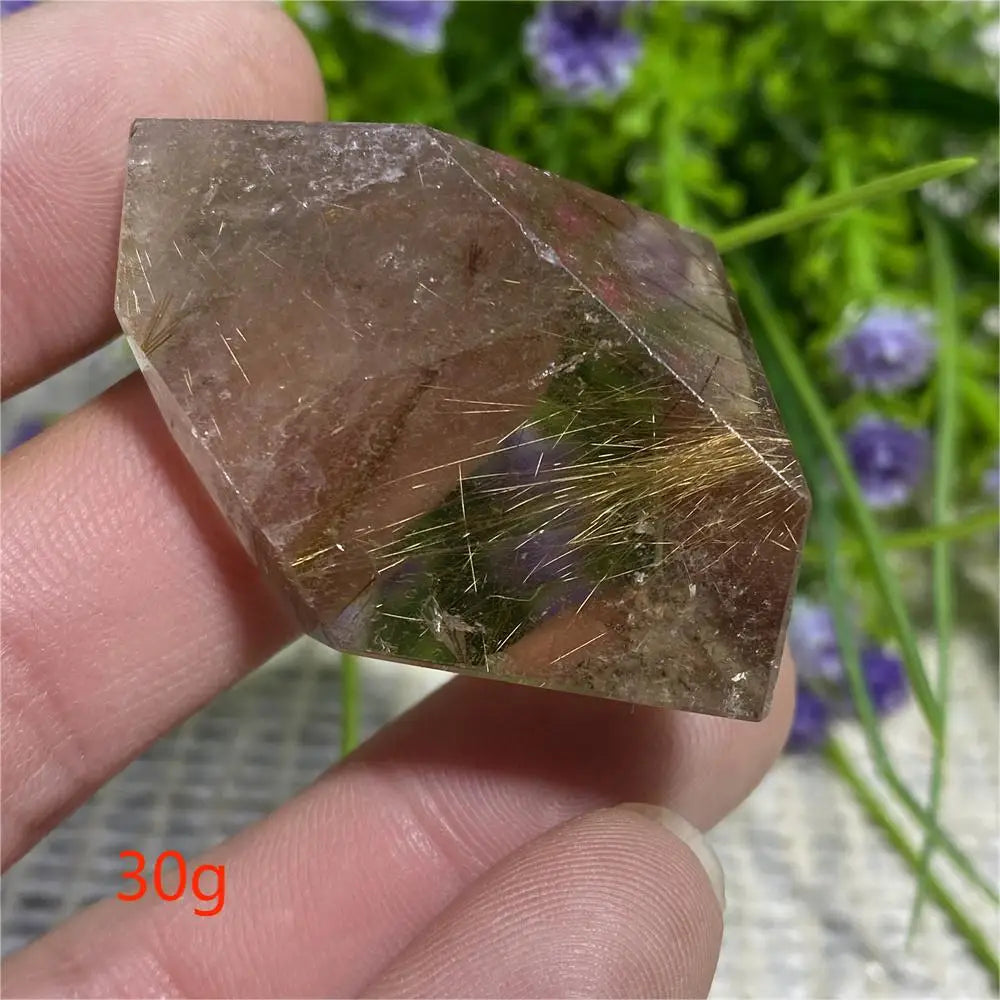 Gold Rutilated Quartz Rock-ToShay.org