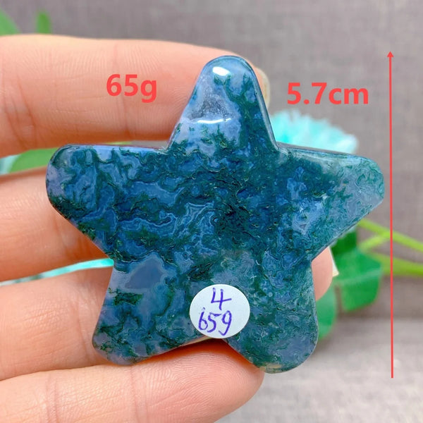 Green Moss Agate Star-ToShay.org