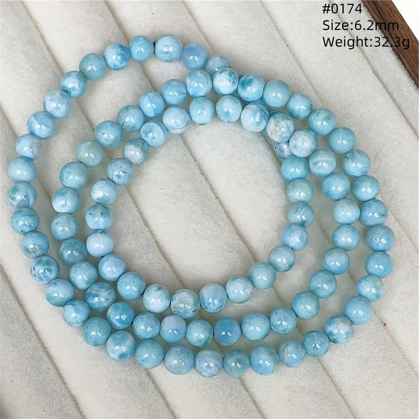 Blue Larimar Bead Bracelet-ToShay.org