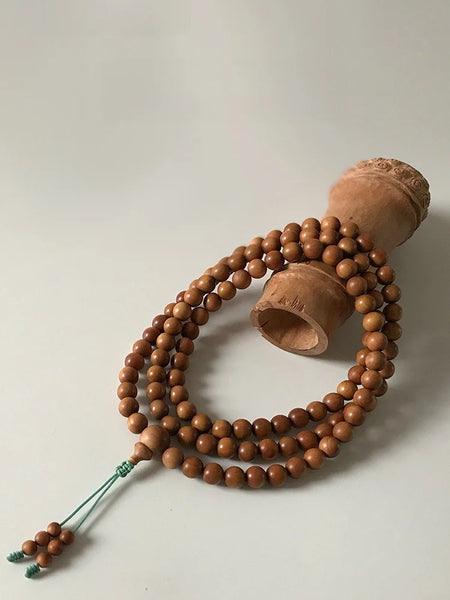 Brown Sandalwood Buddha Beads-ToShay.org