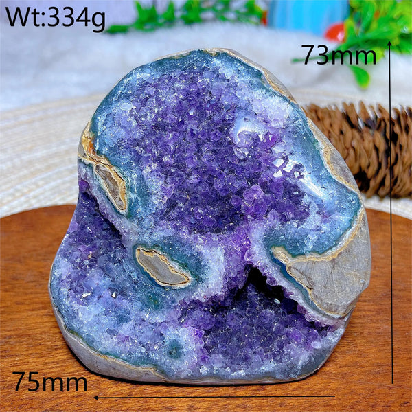 Purple Amethyst Cluster Geode-ToShay.org