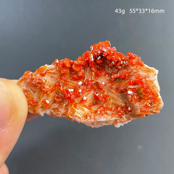 Orange Vanadinite Crystal-ToShay.org
