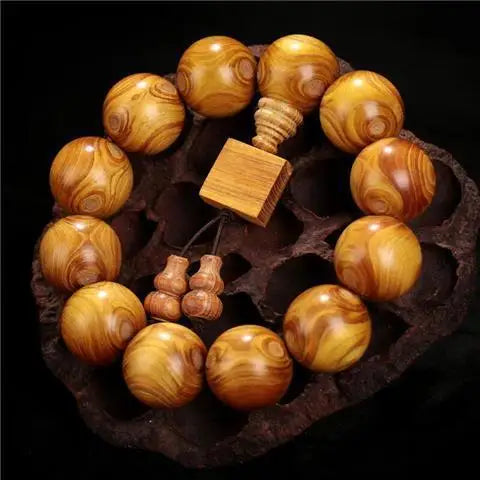 Gold Pomelo Wood Bracelet-ToShay.org