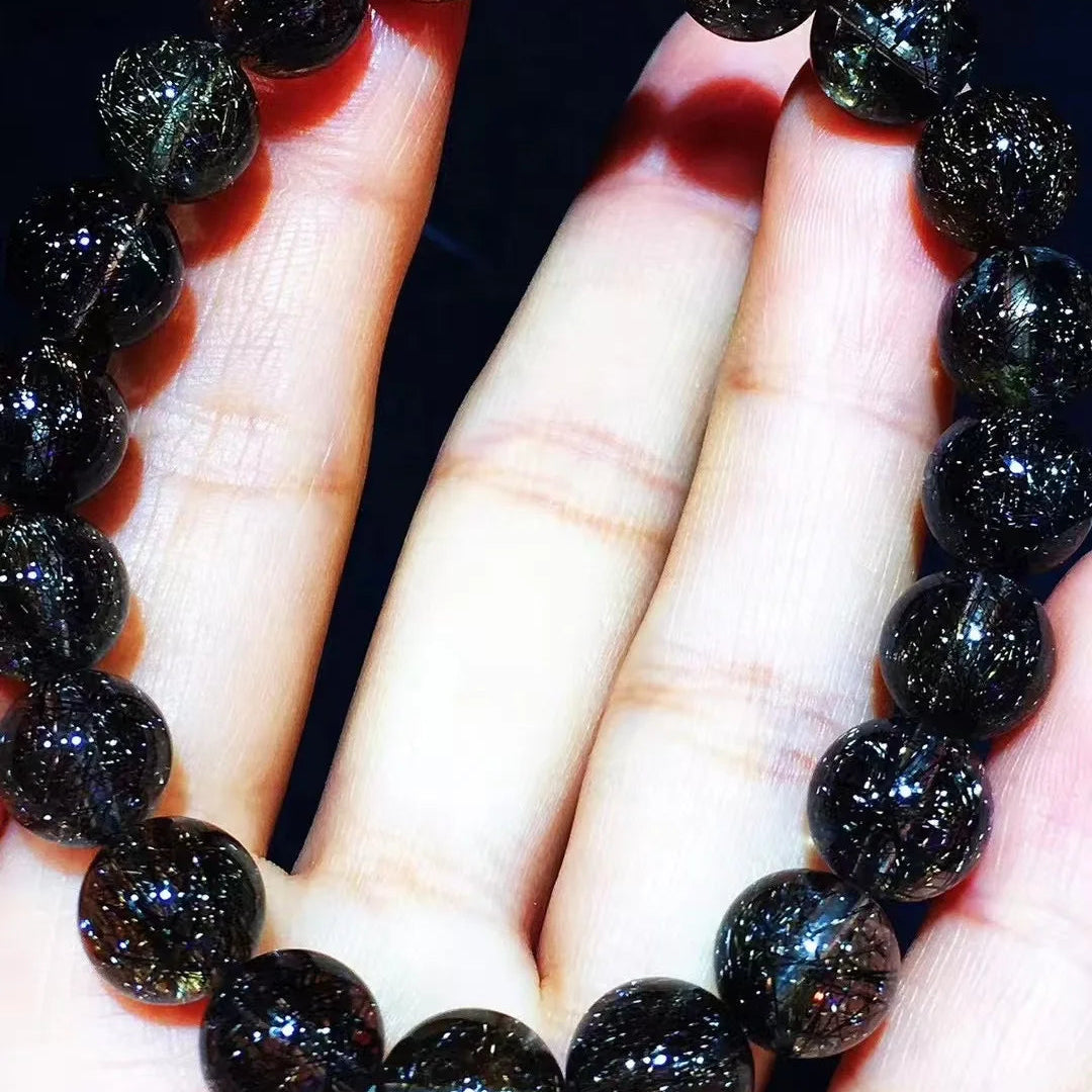 Black Rutilated Quartz Bracelet-ToShay.org